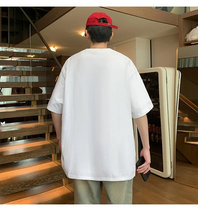 Men's Heavyweight Cotton Summer Tee Detail