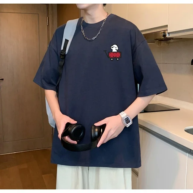 Cotton Short-sleeve T-shirt for Boys Summer 2025 Detail