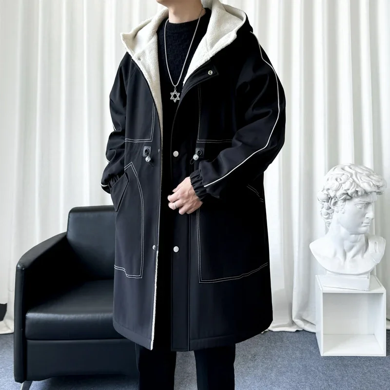 Men's Retro Workwear Hooded Trench AW24
