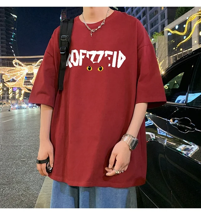 INS Men's Oversized Heavyweight Cotton Tee Detail