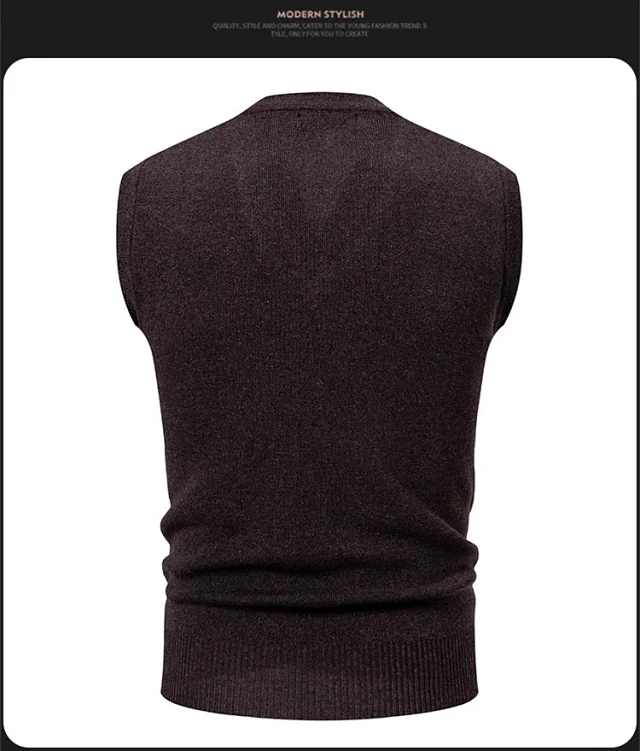 Amazon Youth Men's Check Jacquard Vest Detail