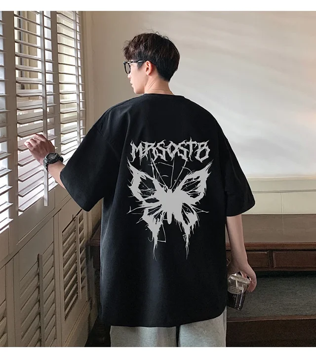 Oversized Retro Heavyweight Cotton Men's Tee Detail