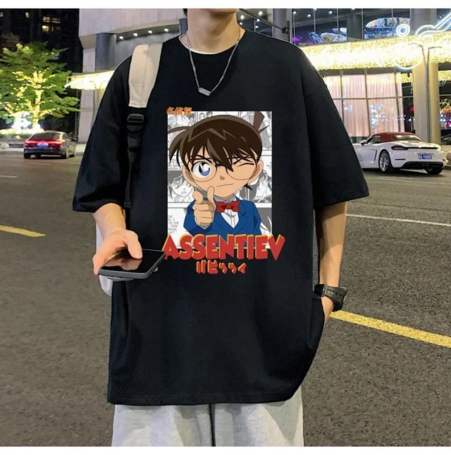 Men's Oversized Cotton Graphic Tee Detail