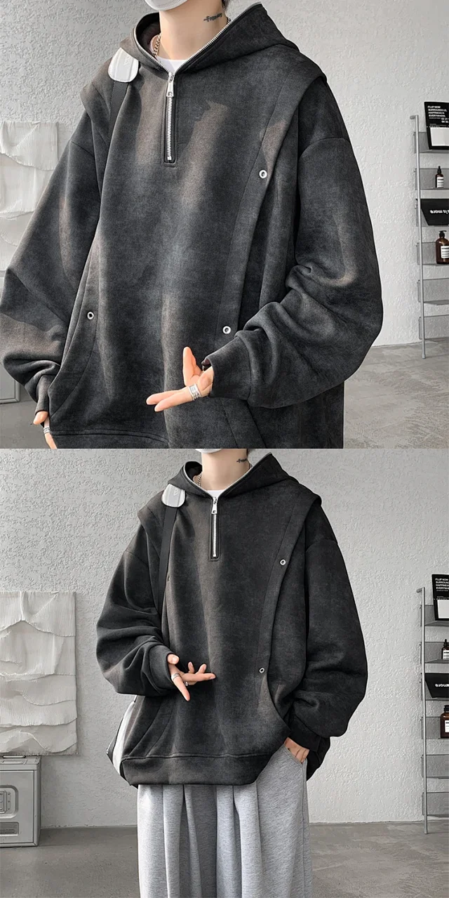 Heavy Tie-Dye Hoodie for Men Detail