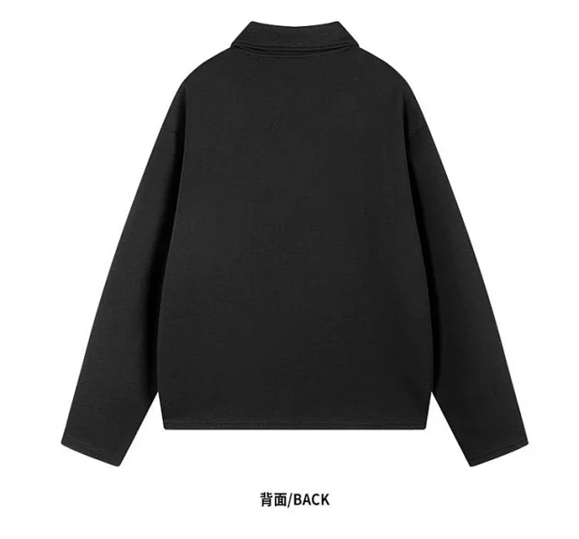 Men's Ash Grey Deconstructed Boxy Polo Detail