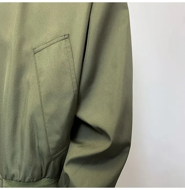 Men's Vintage American Oversized Bomber Jacket Detail