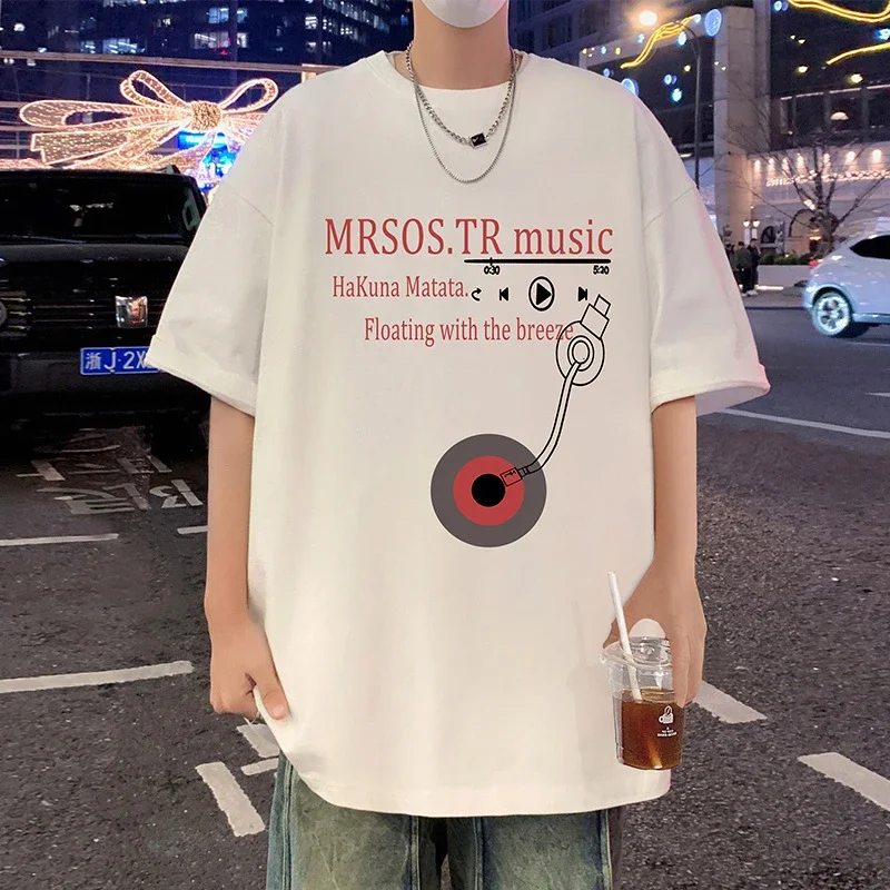 Men's Heavyweight Cotton Retro Short-Sleeve Tee