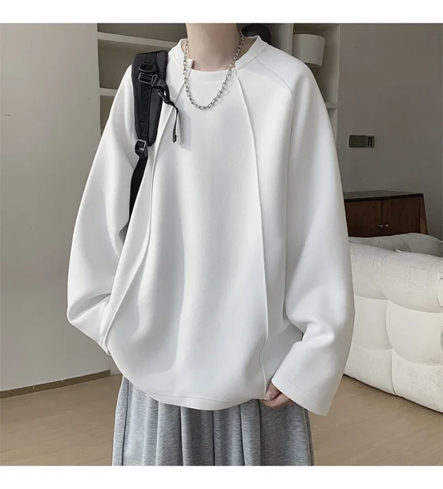 American Men's Long Sleeve Deconstructed Tee Detail