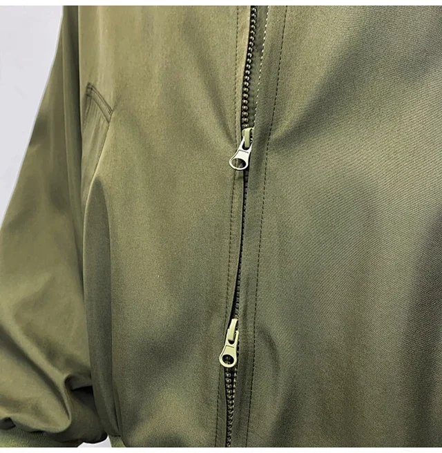 Men's Vintage American Oversized Bomber Jacket Detail