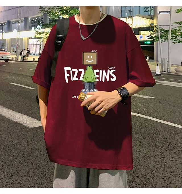 Men's Summer Casual Cotton Short-Sleeve Tee Detail
