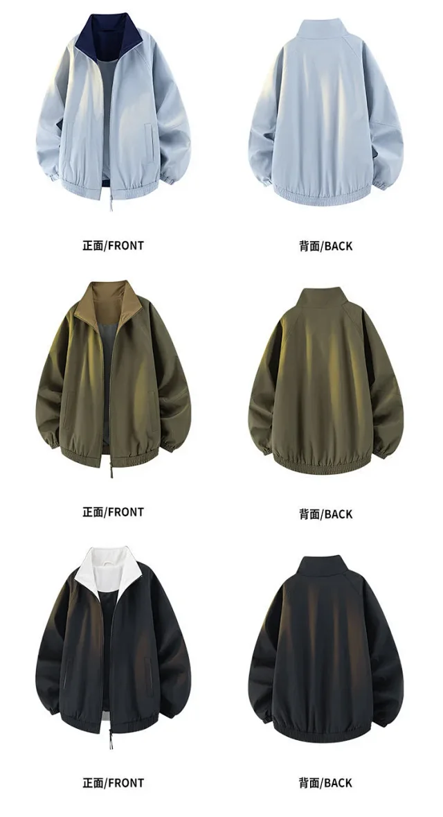 Cleanfit Couple Retro Baseball Jacket Detail