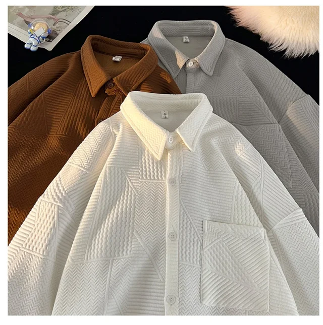 Japanese-Style Vintage Men's Corduroy Shirt Detail