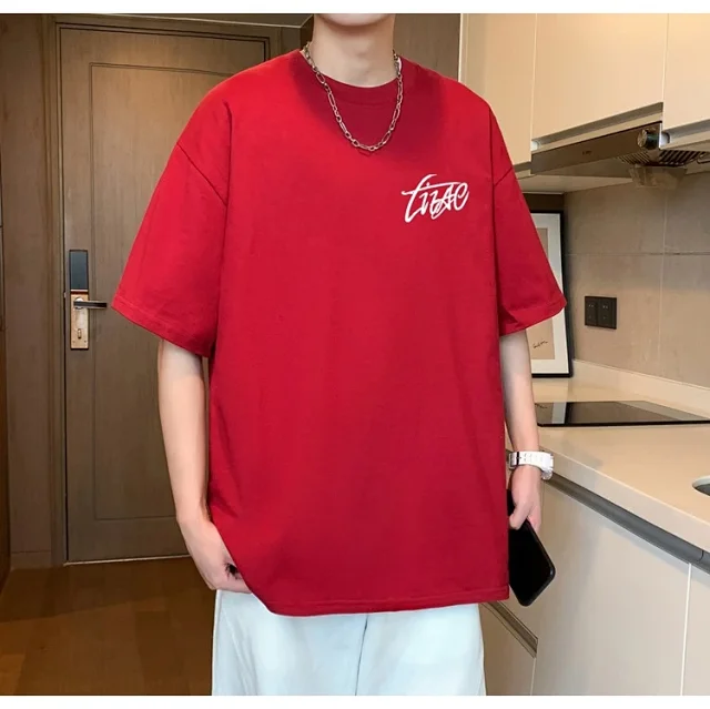 Men's Cotton Oversized Tee Summer 2025 Detail