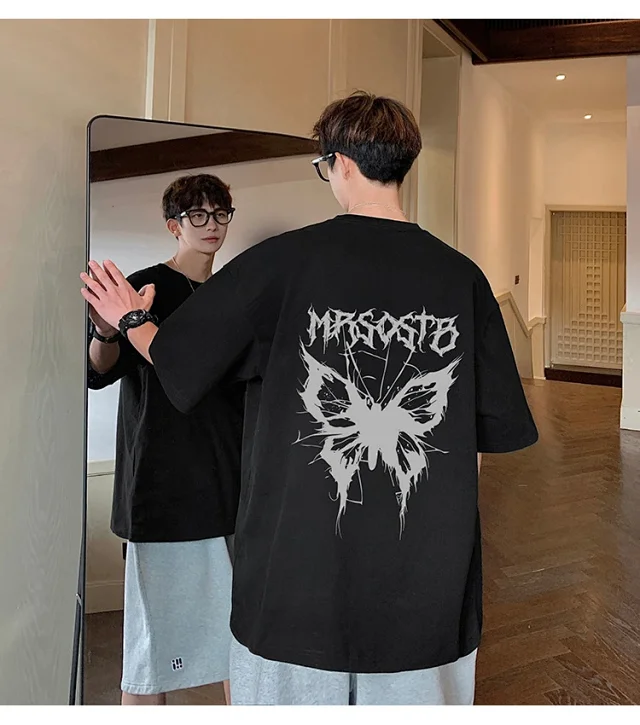 Oversized Retro Heavyweight Cotton Men's Tee Detail