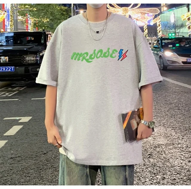 Men's Plus Size Heavyweight Cotton T-Shirt Detail