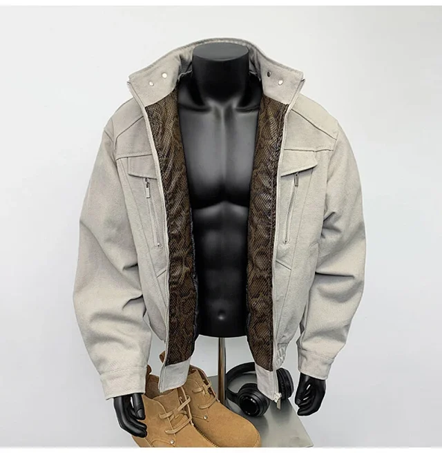 Zuoshan Mang Snake Year Men's Jacket Detail