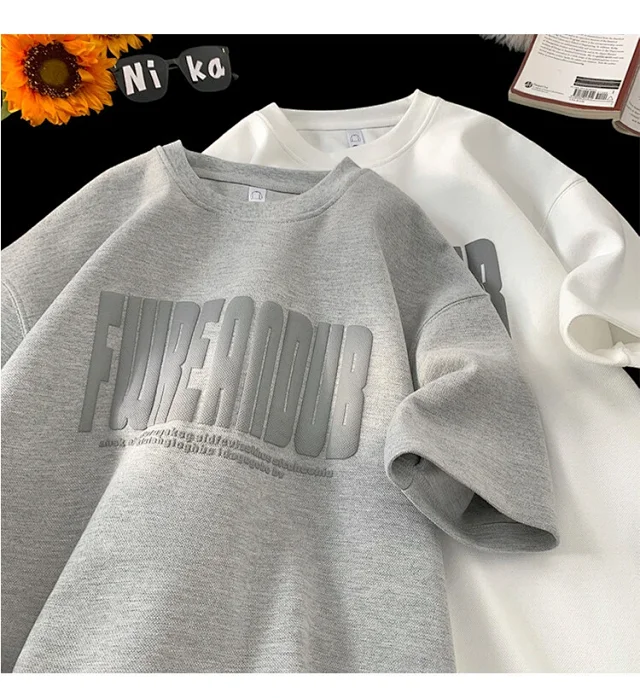 Men's Oversized Heavyweight Foam Print Tee Detail