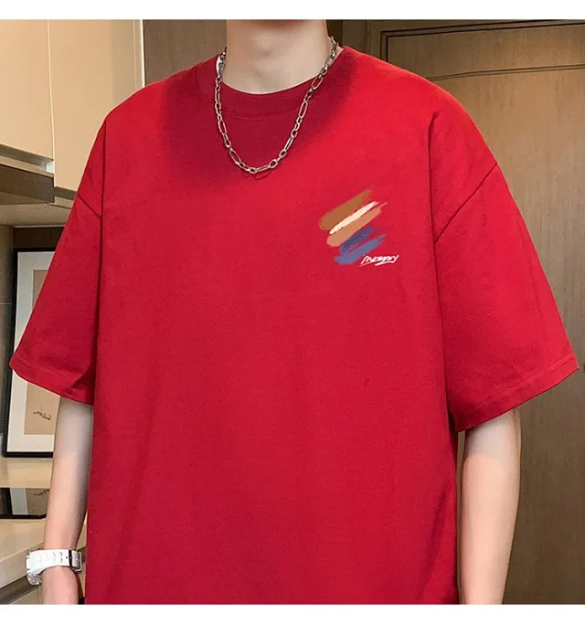 Men's Heavyweight Cotton Summer Tee Detail