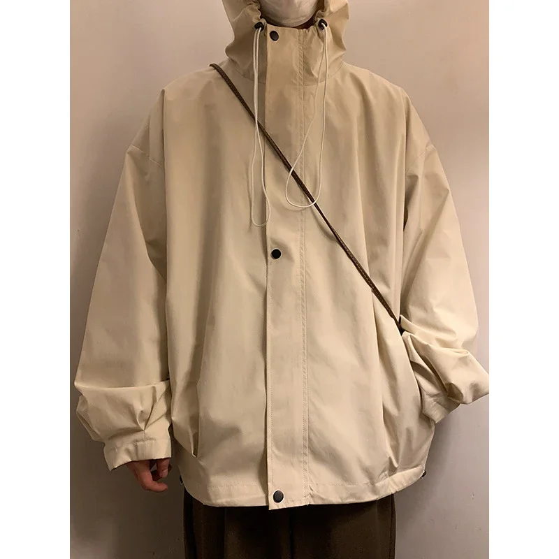 Autumn/Winter Men's HK Loose Casual Hooded Jacket