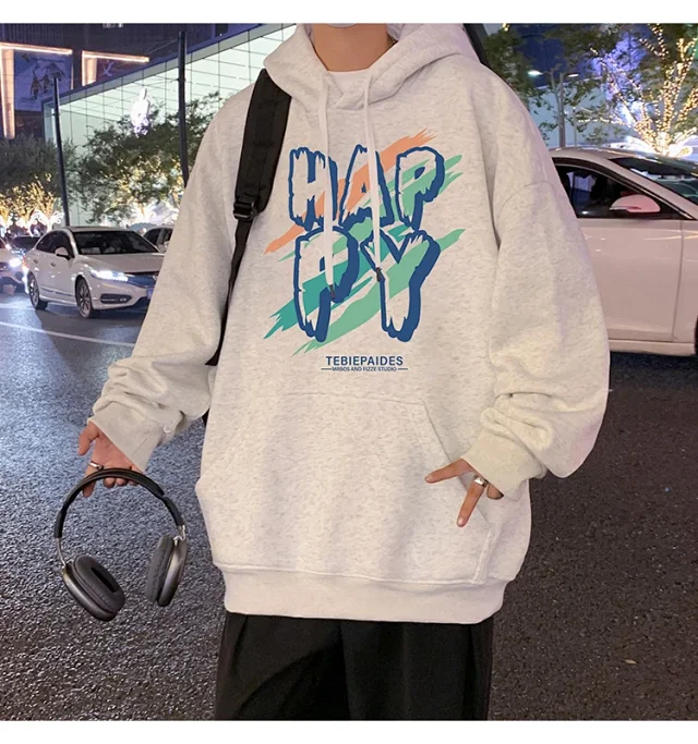 Men's Oversize Cotton Hoodie 2025 Graphic Detail
