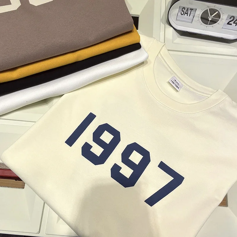 Guochao 1997 Men's HK-Retro Foam-Print Tee