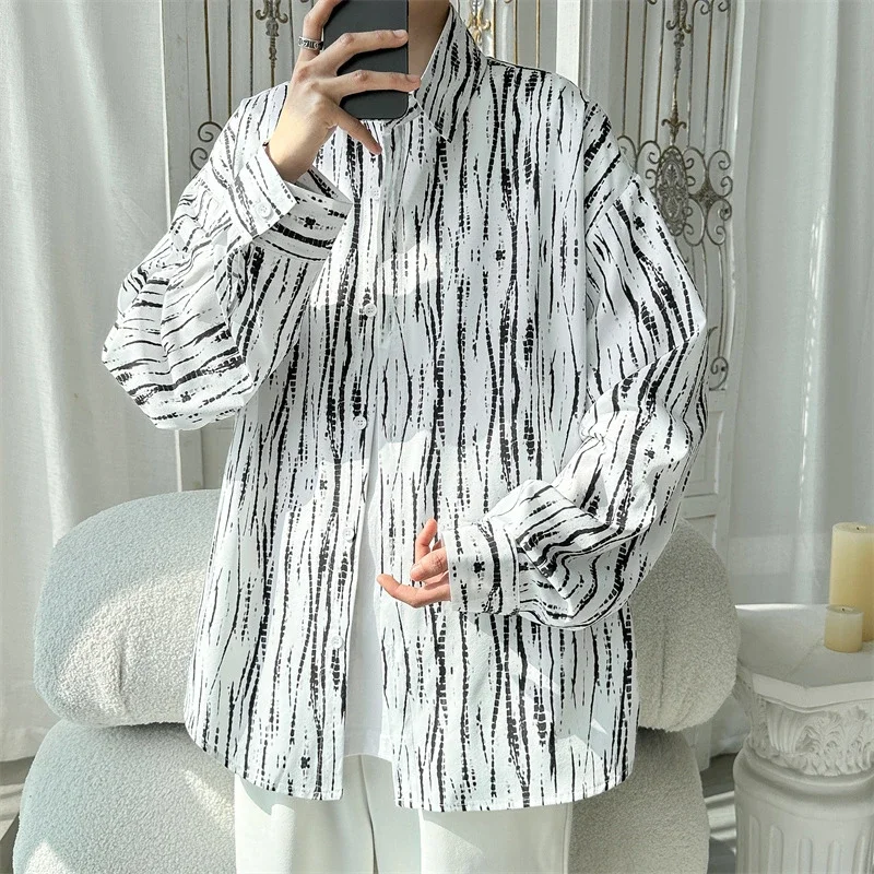Men's Hip Hop Long Sleeve Shirt