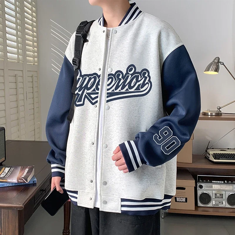 Men's Stand-Collar Single-Breasted Cardigan