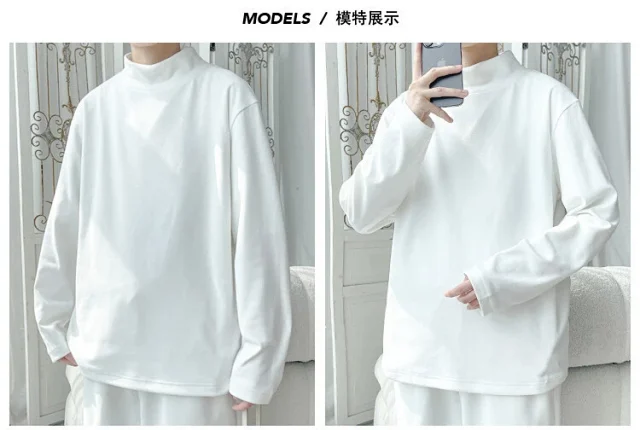 410g Ultra-soft Fleece Men's T-shirt Detail
