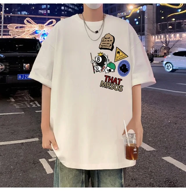 Men's SS25 American Loose-Fit Cotton Tee Detail