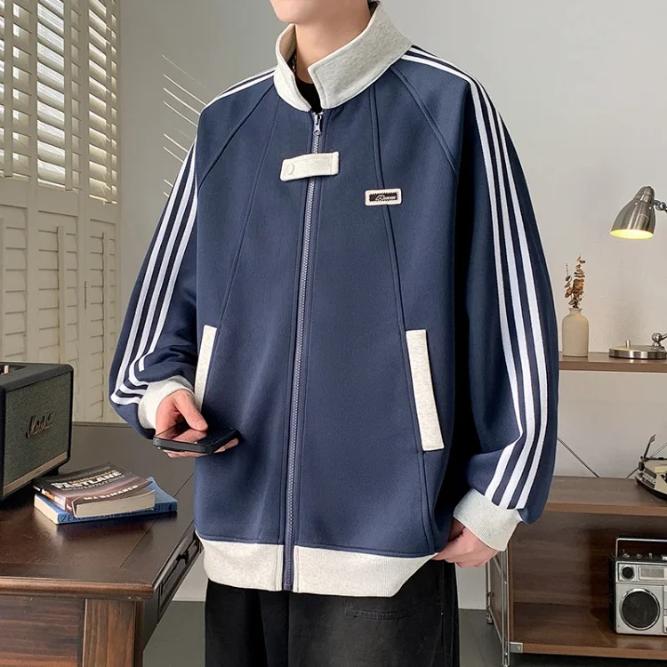 Men's Oversized Patchwork Cardigan