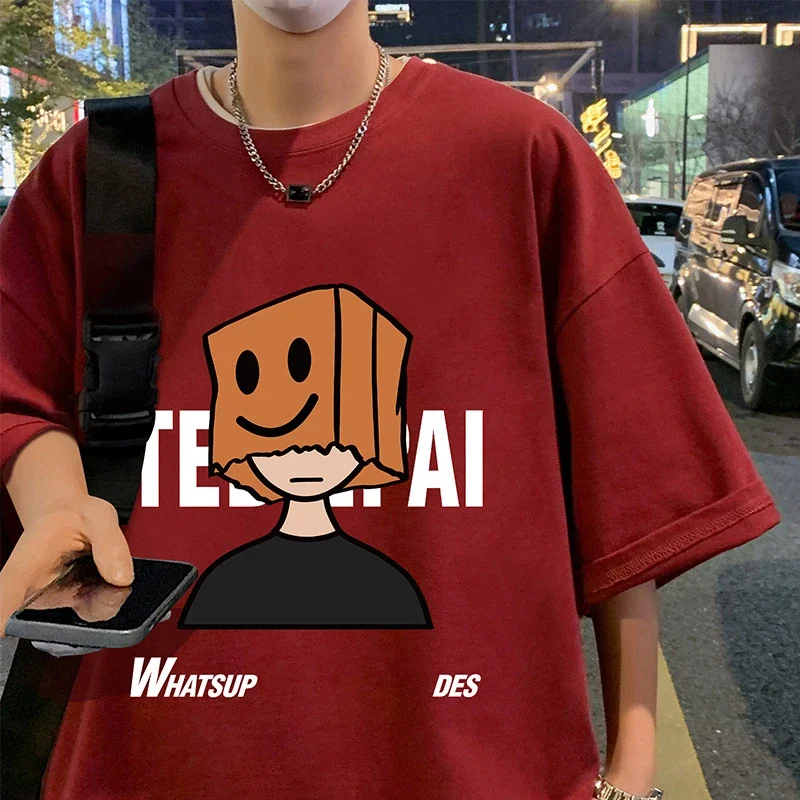 Men's Cotton Loose Street Tee 2025