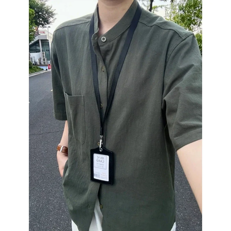 Men's Bamboo Crinkle Short Sleeve Shirt