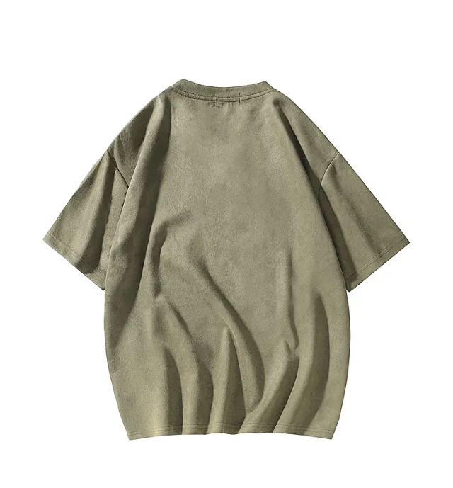 Men's Heavyweight Cotton Sturdy Short-Sleeve Tee Detail