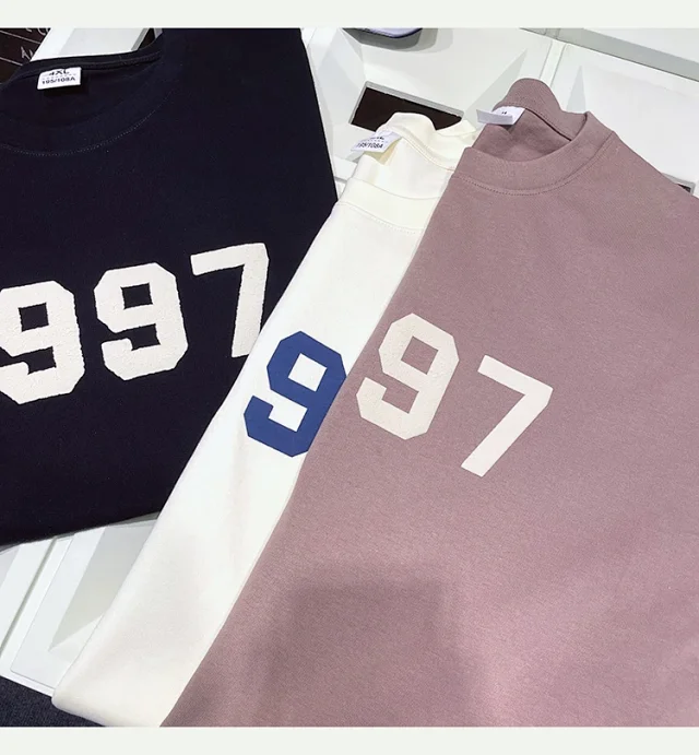 Guochao 1997 Men's HK-Retro Foam-Print Tee Detail