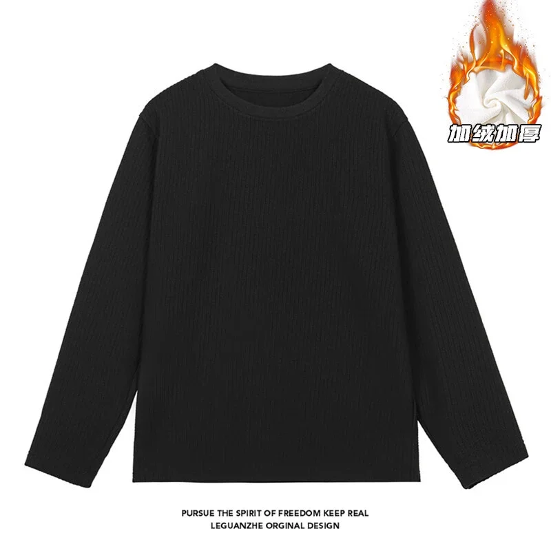 Men's Textured White Thermal Tee