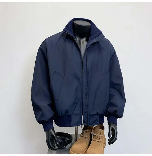 Men's Vintage American Oversized Bomber Jacket Detail
