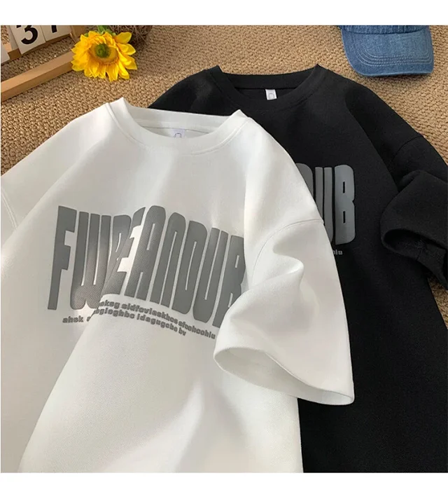Men's Oversized Heavyweight Foam Print Tee Detail