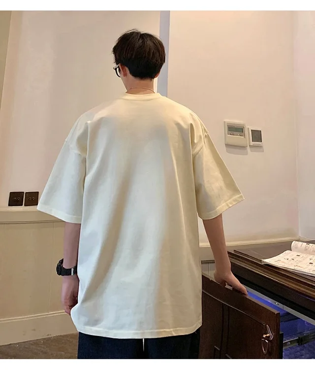 Men's Heavyweight Cotton Durable Short-Sleeve Tee Detail