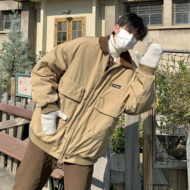Retro Japanese Workwear Cotton Coat