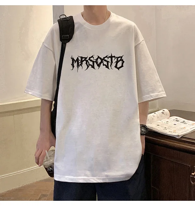 Oversized Retro Heavyweight Cotton Men's Tee Detail
