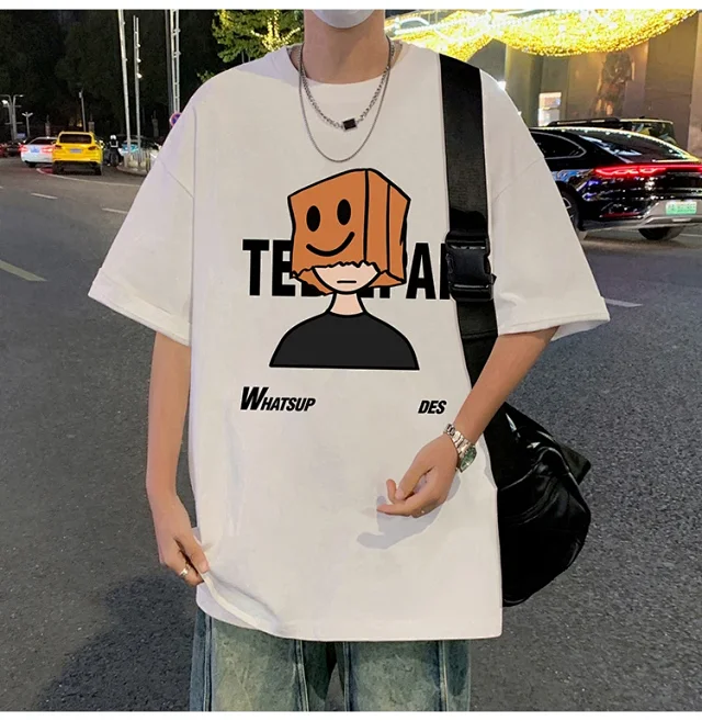 Men's Cotton Loose Street Tee 2025 Detail