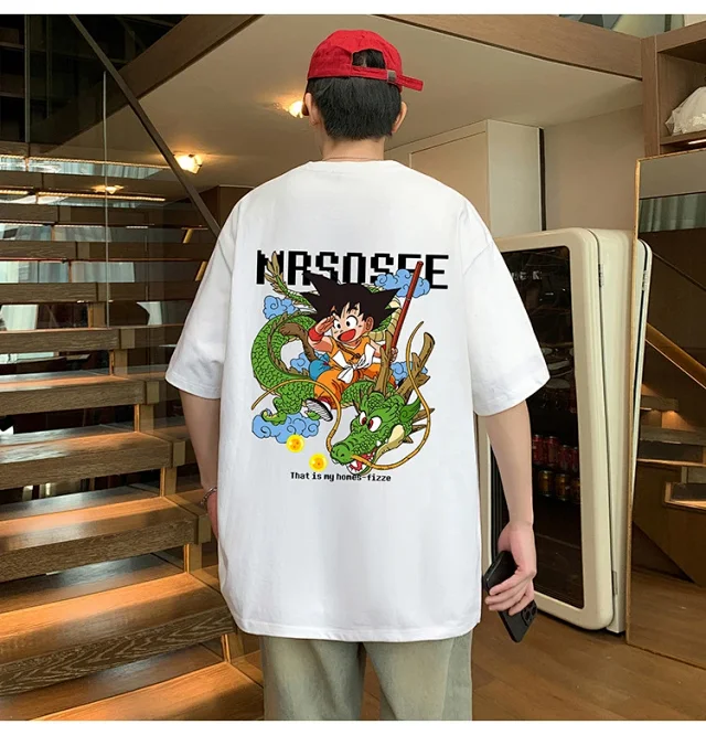 2025 Men's Cartoon Wukong Summer Tee Detail