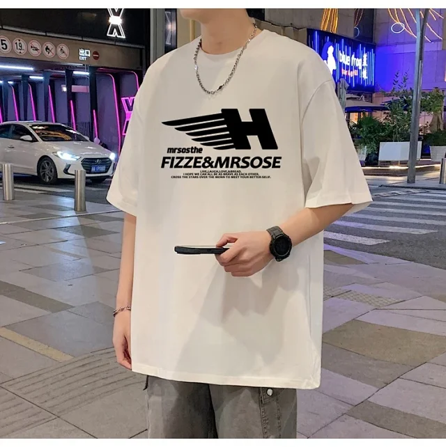 Men's Heavyweight Cotton Relaxed Short-Sleeve Tee Detail