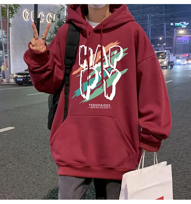 Men's Oversize Cotton Hoodie 2025 Graphic Detail