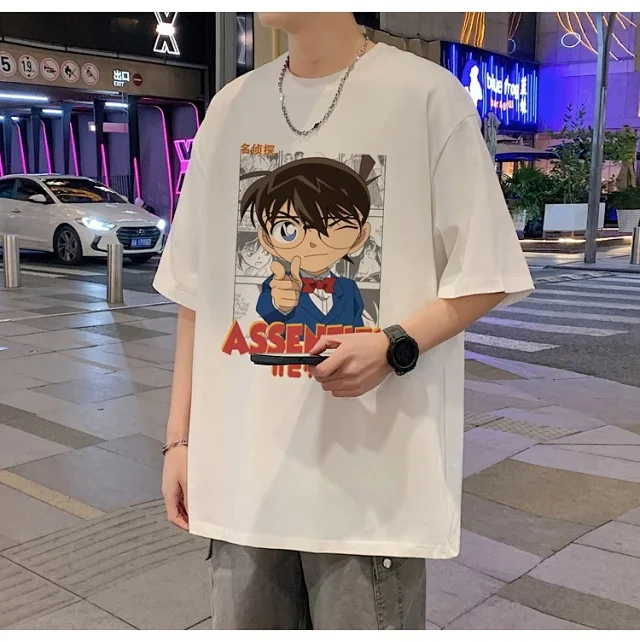 Men's Oversized Cotton Graphic Tee Detail