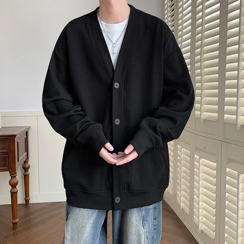 Men's Autumn Textured Old Money Cardigan