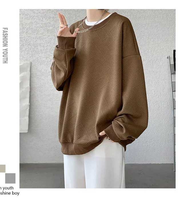 Men's Oversize Jacquard Sweatshirt Detail