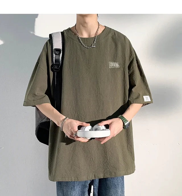 Japanese Men's Plus Size T-Shirt Detail