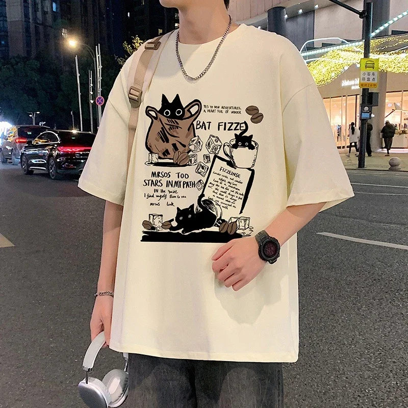 Men's Heavyweight Cotton Cartoon Youth Tee