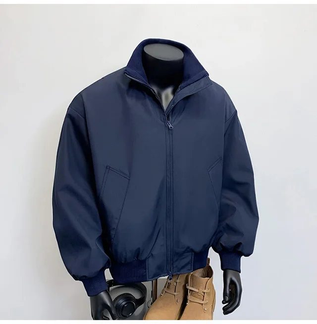 Men's Vintage American Oversized Bomber Jacket Detail